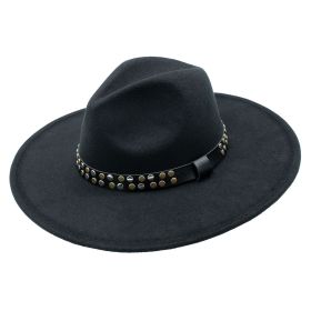 Raine Ployester Felt Adjustable Wide Brim Hat