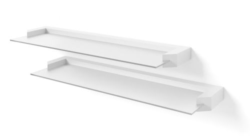 Gloss shelves Auris 2 x 23.6 in / 2 x 60 White