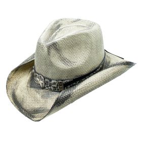 Salgado Toyo Straw Star Buckle Western Drifter Cowboy Hat