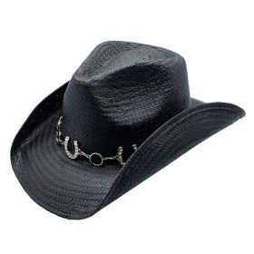 Armado Toyo Straw Rhinestone Horseshoe Drifter Cowboy Hat