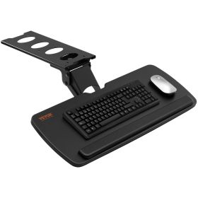 VEVOR Keyboard Tray Under Desk, Height and Angle Adjustable Ergonomic Keyboard/Mouse Tray Under Desk