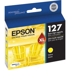 EPSON 127 DURABrite Ultra Ink Yellow Cartridge For NX-530, NX-625, WF-3520, WF-3530, WF-3540, WF-545, WF-60, WF-630, WF-633, WF-635, WF-645, WF-7010