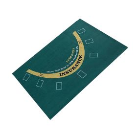 Double-sided Poker Layout Mat Blackjack And Texas Holdem Available Table Mat Craps And Roulette Table Felt Green Fabric Mat