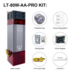 LASER TREE 80W 40W 20W Laser Module, 450nm TTL Blue Light Laser Head for Laser Engraving Wood DIY Creation Tool