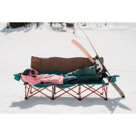 Folding Portable Chair Lowdown Couch - 3 Person Capacity Camping Chair Soccer Games Deep Lake/Fallen Rock Polyester Nature Hike