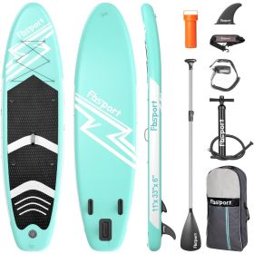 11' Premium Stand Up Paddle Board, Yoga Board with Durable SUP Accessories & Carry Bag | Wide Stance