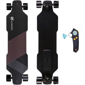 Beginner's Electric Skateboard With Remote Control 350W Brushless Motor Up to 12.4 Miles Per Hour Skate Skateboards Long Board