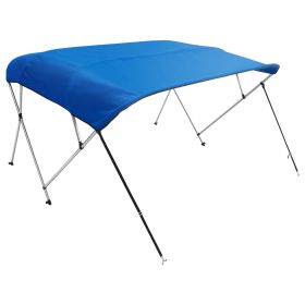 VEVOR 4 Bow Bimini Top Boat Cover, 900D Polyester Canopy with 1" Aluminum Alloy Frame, Waterproof and Sun Shade, Includes Storage Boot, 4 Straps