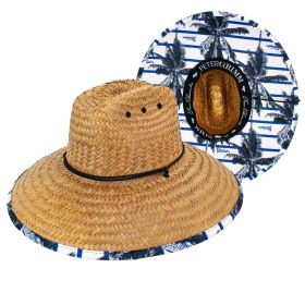 Palmeras Straw Lifeguard Hat