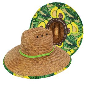 Avocado Straw Lifeguard Hat