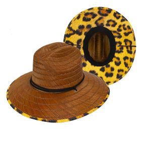 Leopardo Straw Lifeguard Hat