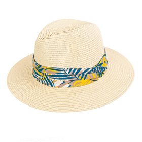 Sunny Straw Cotton Band Resort Hat