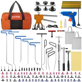 VEVOR Paintless Dent Removal Rods, 89 PCS Paintless Dent Repair Tools, Golden Lifter Puller Car Dent Repair Kit