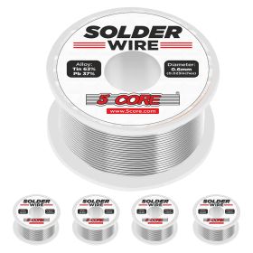 5 Core Solder Wire Rosin Core Flux Soldering 63/37 63% Tin (Sn)37% Lead (Pb) 50 gms Each - Solder Wire