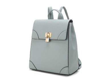 MKF Collection Sansa Vegan Leather Women's Backpack by Mia k (Material: Vegan Leather, Color: Denim)