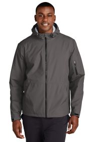 Sport-Tek Waterproof Insulated Jacket JST56 (Color: Graphite, size: XS)