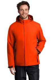 Port Authority Insulated Waterproof Tech Jacket J405 (Color: Fire Orange, size: XL)