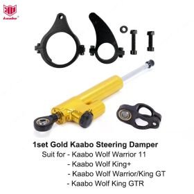 Original Kaabo Steering Damper Kit for Kaabo Wolf Warrior11 / Warrrior GT / Kaabo Wolf King+ Electric scooter (Color: Gold Color)