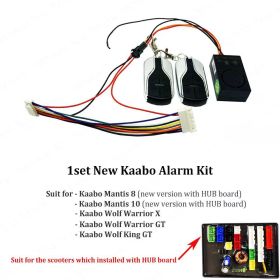 New Wireless Alarm Kit for Kaabo Scooter Install with HUB Board Alarm for Kaabo Mantis 8/10 Wolf Warrior X Warrior/King GT (Color: 1 New Alarm Kit)