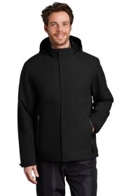 Port Authority Insulated Waterproof Tech Jacket J405 (Color: Deep Black, size: XS)