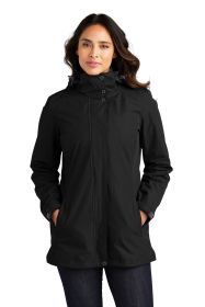 Port Authority Ladies All-Weather 3-in-1 Jacket L123 (Color: Black, size: 3XL)