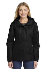 Port Authority Ladies All-Conditions Jacket L331 (Color: Black, size: M)