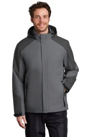 Port Authority Insulated Waterproof Tech Jacket J405 (Color: Shadow Grey/ Storm Grey, size: XL)